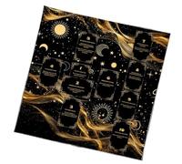 Nappe de tarot - Nappe imperméable pliable - Tapis de carte de tarot - pour la divination et le rituel spirituel débutants