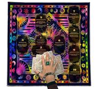 Nappe de tarots, carte de lecture, autels, tissu de divinations, nappe, tapisserie et fournitures de sorcellerie