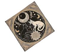Nappe de tarots multifonction - Nappe de divination - Tapis de lecture - Jeu de société - Oracles - Tapis de cartes - Tapis de tarots - Nappe mystérieuse