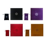 Nappe De Tarots Pentagramme En Velours Avec Sacs, Tissu De Divination, Astrologie, Fournitures De Jeux De Société, Produits De Loisirs