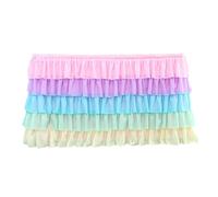 Nappe décorative en tissu pour fêtes d'anniversaire, banquets, fêtes d'anniversaire, jupes de table ondulées pour salle de classe pour dortoir, bureau