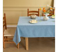 Nappe Décorative Rectangulaire Épaisse À Motifs Foncés,En Tissu Jacquard,Lavable Et Réutilisable,For Table Basse,Salle À Manger,Jardin,Extérieur,Terrasse(Blue,47.2x70.9in)
