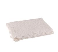 Nappe dentelle en coton blanc 200x135cm J-Line