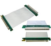 Nappe d'extension PCI Express - Riser Souple - 10cm - Connecteur PCIe x16 - Blindée - Contacts plaqués or