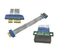 Nappe d'extension type riser pour port PCI Express x1 vers port PCIe x1 longueur 195mm