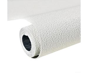 Nappe d'herbe imitation lin texturé - Imperméable et autocollante pour la maison, le bureau, la cuisine, la salle de bain - Gris (vert)