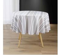 Douceur d'Intérieur – Nappe ronde Melina Ø 180 cm Naturel Coton & Polyester recyclé GRS