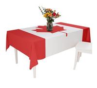 Nappe drapeau canadien - Nappe drapeau du Canada en gabardine en polyester, nappe en érable canadien | Polyester et gabardine Décorations de table pour fête nationale du Canada pour fêtes, 3 tailles