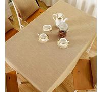 Nappe Draps En Coton Solide For Nappe Nappe Cuisine Nappe Rectangulaire Tache Étanche À La Poussière Tissu Décoratif Linge De Table, 6 Couleur (Color : Khaki, Size : 130 * 200cm)