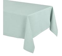 Nappe élégante avec aspect lin naturel, Lina Nappe et chemin de table, taille et couleur au choix (Rectangulaire 135x200 cm, Menthe glaciale)