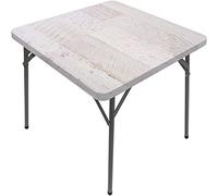 Nappe en bois, texture de planche en bois, bord élastique, convient pour la cuisine, les fêtes, les pique-niques, convient pour les tables carrées de 81,3 x 81,3 cm