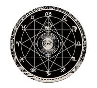 Nappe en caoutchouc avec pendules astrologie soleil lune tapis tarots décoration bureau carte pendules cérémonie tapis en caoutchouc