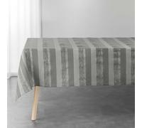 Nappe en Coton Tissée "Eldora" 140x240cm Gris