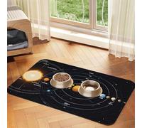 Nappe en cuir absorbant pour animaux de compagnie Motif exploration du système solaire Idéal pour chiens, chats et autres animaux de compagnie