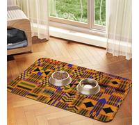 Nappe en cuir absorbant pour animaux de compagnie Motif tissage africain Idéal pour chiens, chats et autres animaux de compagnie