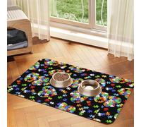 Nappe en cuir absorbant pour la sensibilisation à l'autisme - Motif cœur - Pour chiens et chats - 60 x 40 cm - Épaisseur : 4 mm