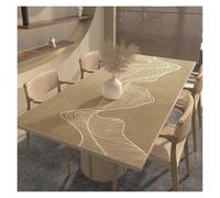 Nappe en cuir imperméable | Napperons résistants à l'huile, couverture de table rectangulaire(WHITE,60x60cm)
