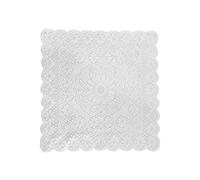 æ- Nappe en dentelle blanche rectangulaire en coton au crochet - 60 x 60 cm
