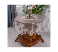 Nappe en Dentelle Nappe Vintage pour Table Ronde Nappe en Dentelle Table Housse De Table à Manger Couverture De Poussière De Tapis De Table Brodé, Color2, 0.4 x 0.4 inch (Square)