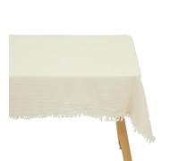 Nappe en Gaze de Coton "Vela" 150x250cm Blanc Chaud