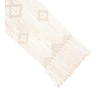 Nappe en Macramé Tissée Beige, Coton, à Pompons, Style Nordique