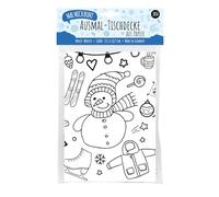 Nappe en Papier à colorier pour l'hiver, Nappe de Noël, décoration d'hiver, à colorier pour l'hiver