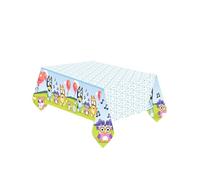 Nappe en papier - AMSCAN - Bluey - 120 x 180 cm - Blanc et bleu clair - Enfant