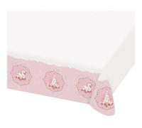 Amscan nappe princesse 180 x 120 cm papier rose/blanc Roze