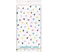 Nappe En Plastique - 2,13 M X 1,37 M - F¿ºte D'anniversaire ¿¿ Th¿¿Me Confettis, Triangle, 73143, Nylon/A, 36.8 X 19.7 X 2.5cm
