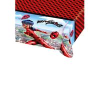 Nappe en Plastique - JOUR DE FETE - Miraculous Ladybug - Noir - 180x120cm - Lavable