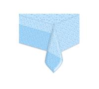 Nappe en plastique mon bapteme bleu 140 x 270 cm - Bleu