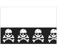 Nappe en Plastique Pirati Black Skull (120 x 180 cm)