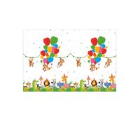 Nappe en plastique - PROCOS - Jungle Balloons - 120 x 180 cm - Multicolore - Motifs jungle