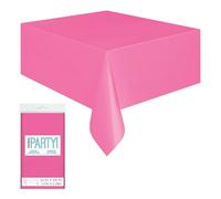 Nappe en Plastique Rigide - Pliée Courte - Rectangulaire - 137 x 274 cm - Élégante et Durable - pour Les fêtes, Les événements et la Maison