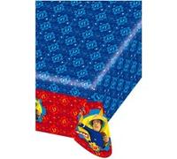 Amscan Nappe en plastique Sam le Pompier 180 x 120 cm Rouge