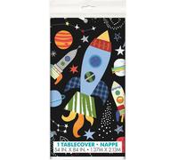 Nappe En Plastique Univers Noire 137 X 213 Cm Taille Unique Multicolore