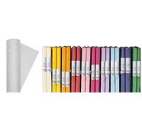 Nappe en rouleau de papier damassée (120cm x 7m), blanc