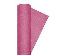 Nappe en rouleau de papier damassée (120cm x 7m), rose fuchsia