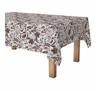 Nappe en rouleau Exma Antitaches Fleurs 140 cm x 25 m Marron Exma