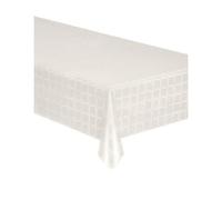 NAPPE EN ROULEAU PAPIER DAMASSE 50/1.18 M BLANC