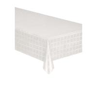 Nappe en rouleau papier damassé blanche 6 m x 120 cm - Blanc - Taille Unique