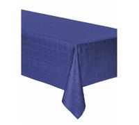 Nappe en rouleau papier damassé bleu marine 6 m - Bleu foncé