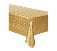 Nappe en rouleau papier damassé doré 6 m jetable