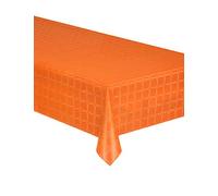 Nappe en rouleau papier damassé orange