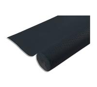 Nappe en rouleau papier gaufré Toile de lin - 20x1,18m - Noir
