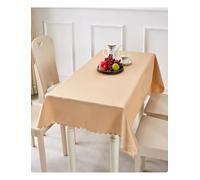 Nappe en satin personnalisée for banquets et repas formels | Finition sur mesure for les réceptions d'hôtel, les salles de réunion et les occasions spéciales(Light brown,140x140cm)