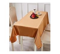 Nappe en satin personnalisée for banquets et repas formels | Finition sur mesure for les réceptions d'hôtel, les salles de réunion et les occasions spéciales(Yellow,120x160cm)