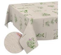 Nappe en Tissu Textile Lavable - Coton et Polyester - Aromatique - Bio - Ronde - 140 cm - pour l'intérieur et l'extérieur