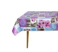 Nappe en toile cirée avec renforcement des bords - Imperméable, facile à nettoyer et résistante aux intempéries - Certifiée Reach - 140 x 180 cm - Rêve de printemps