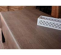 Nappe en toile cirée épaisse en Polyline avec motif Cocodrilo Couleur marron (140 x 125 cm)